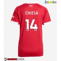 Ženske Nogometnih dresov Liverpool Federico Chiesa #14 Domači 2025-26 Kratki rokavi